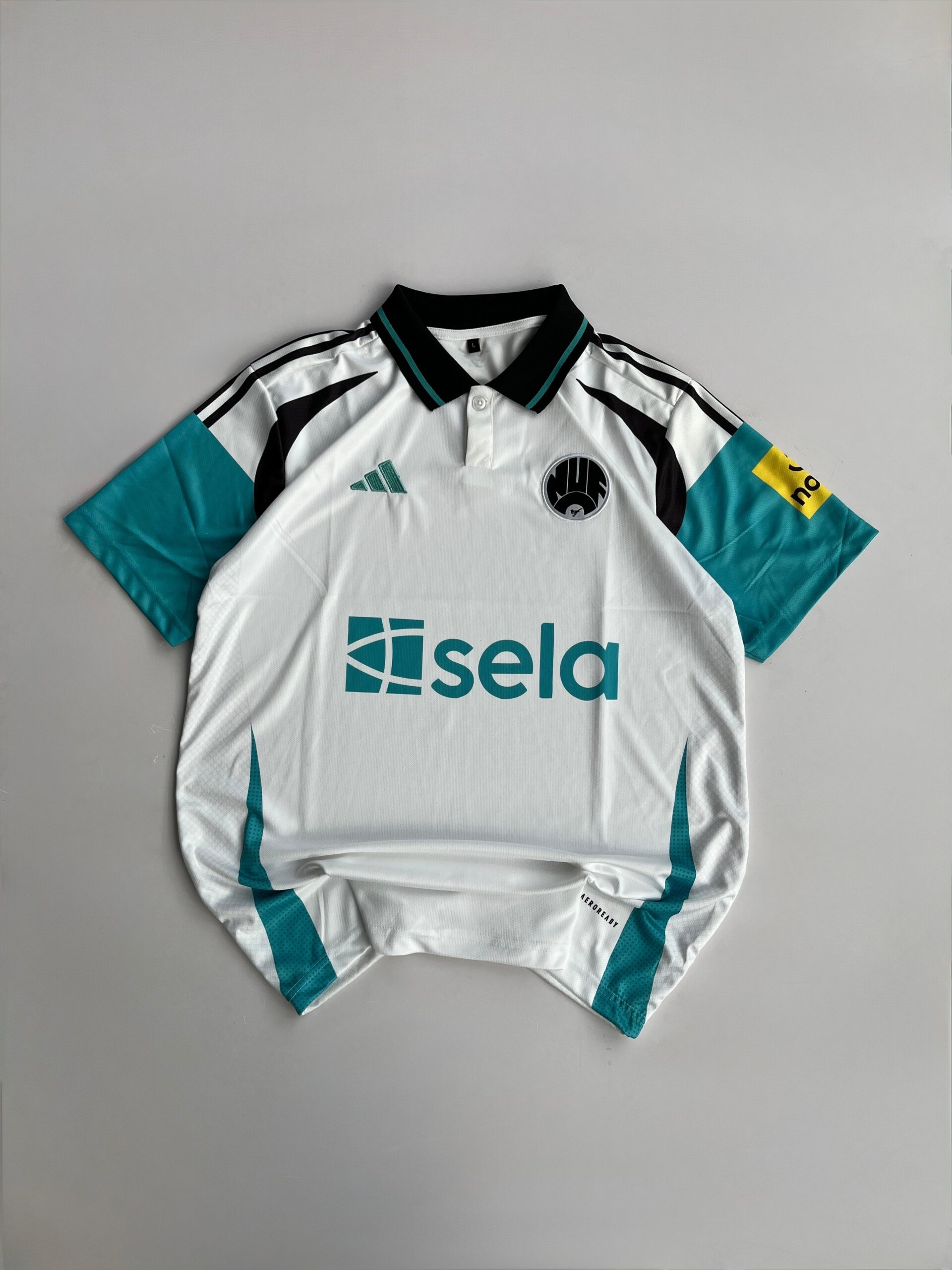 NEW CASTLE 2023-24 AWAY KIT POLO PREMIUM EMBROIDERY