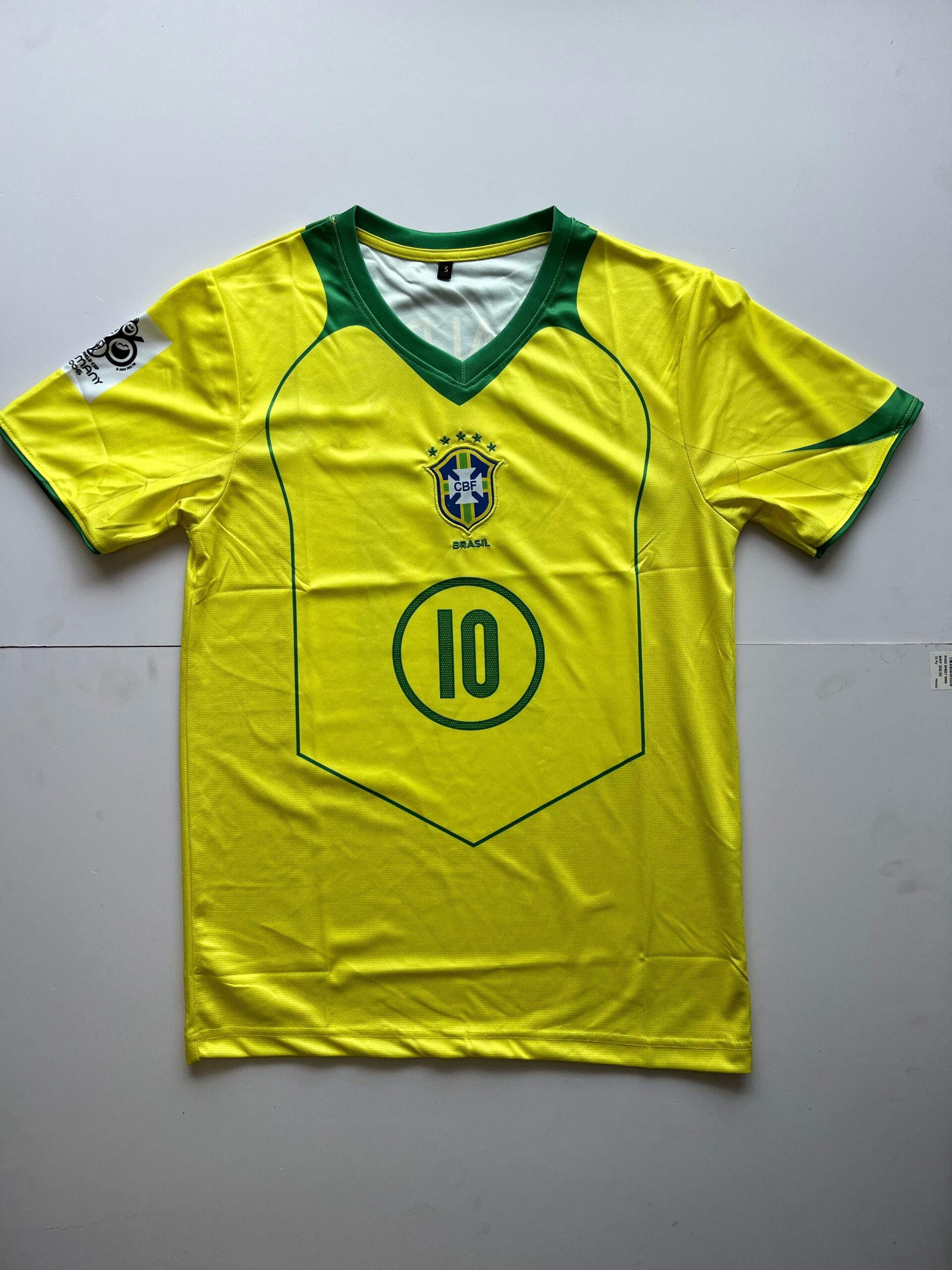 BRAZIL 2004 HOME KIT RONALDINHO PREMIUM EMBROIDERY