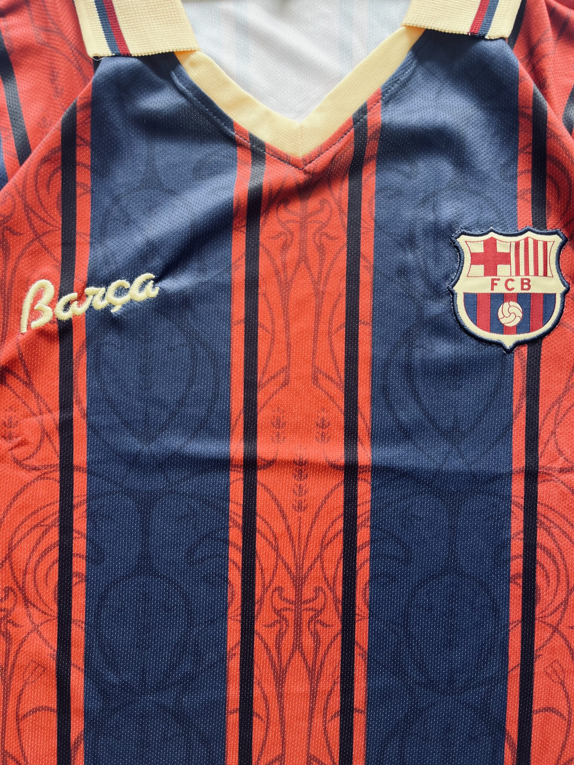 BARCALONA 125TH ANNIVERSARY SPECIAL EDITION KIT CRUYFF FIVE SLEEVE POLO PREMIUM EMBROIDERY - Image 2