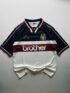 MANCHESTER CITY 1997/98 KINKLADZE KIT RETRO POLO FIVESLEEVE PREMIUM EMBROIDERY