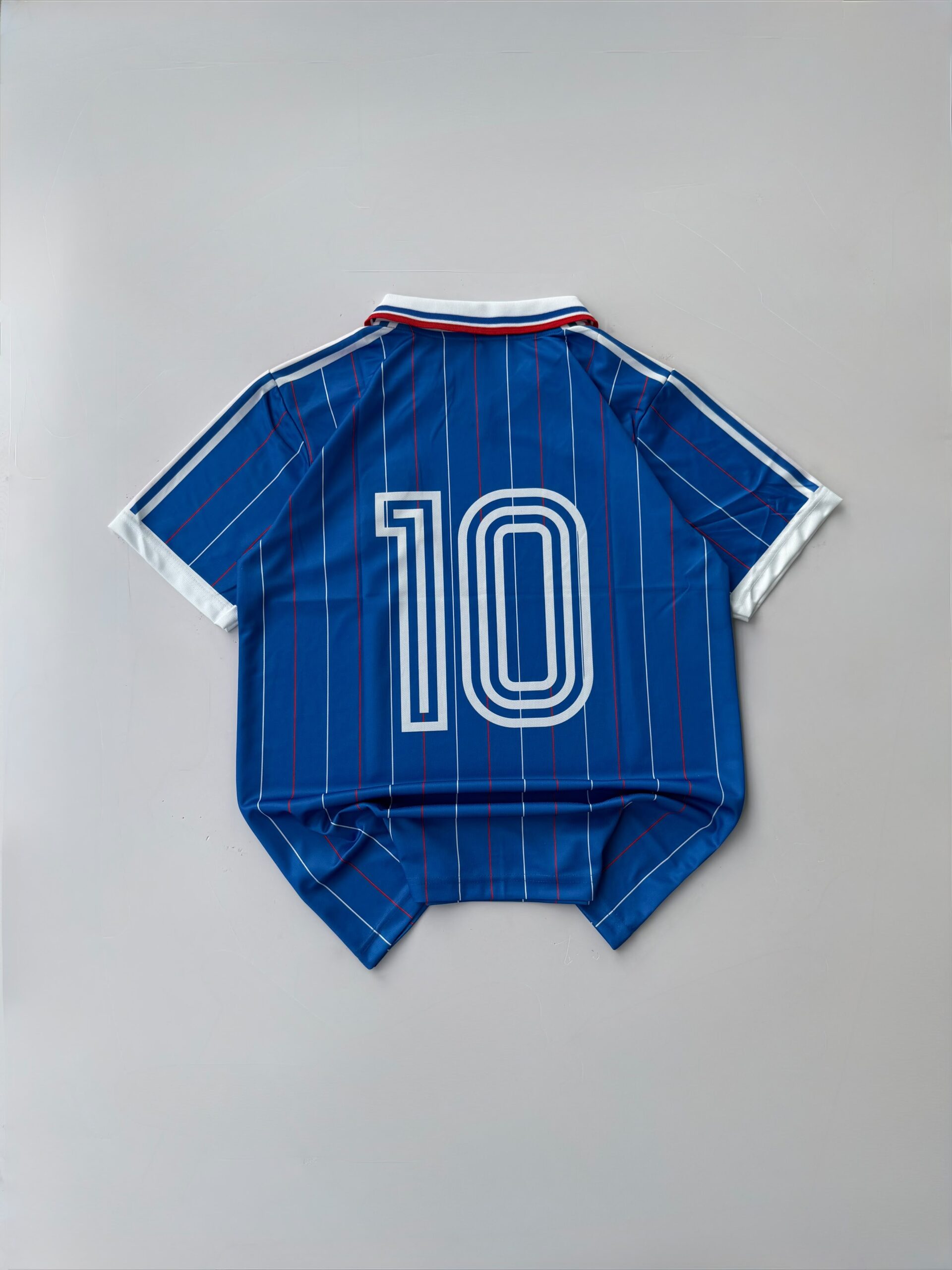 FRANCE 1982 RETRO KIT POLO PREMIUM SIGNATURE EMBROIDERY - Image 2