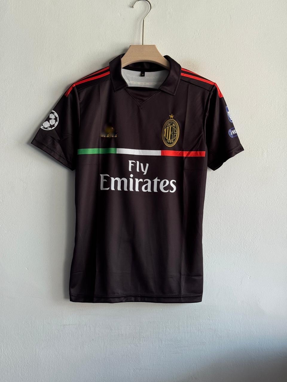 AC MILAN 2011/12 THIRD KIT IBRAHIMOVIC POLO PREMIUM EMBROIDERY